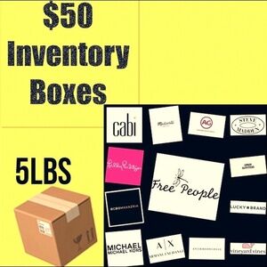 $50 INVENTORY BOXES - 5 LBS, STOCK YOUR CLOSET !!